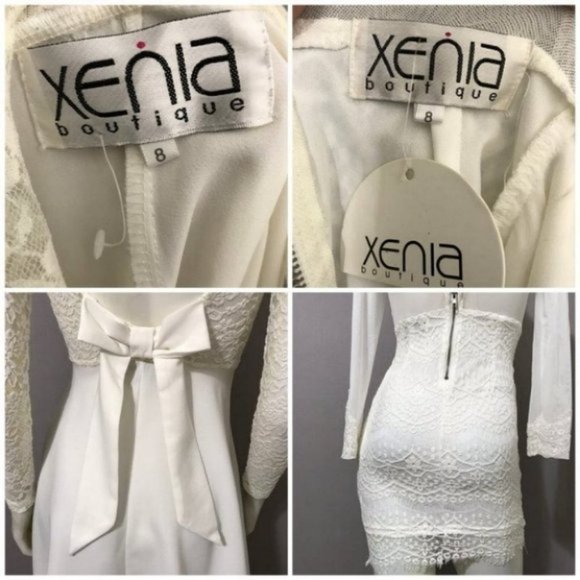 Xenia Boutique | Ivory Lace Mini Dress Bundle | XS - Picture 7 of 8